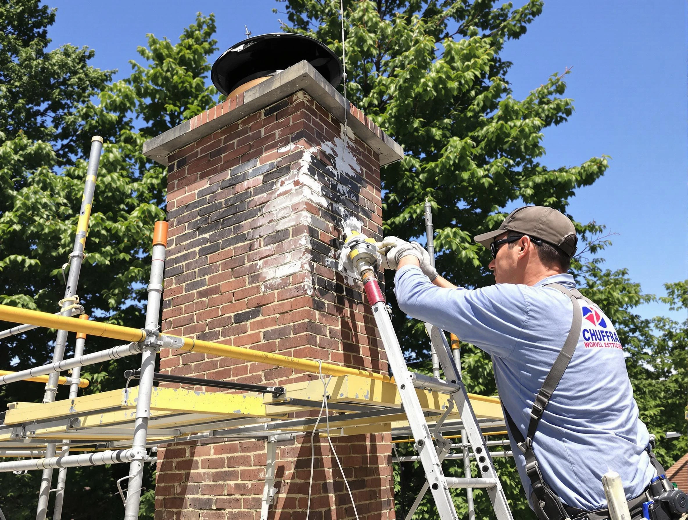 Structural chimney repair by Washington Chimney Sweep in Washington, PA
